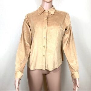 Robert Kichen Canada women’s Blouse Gold Sz M